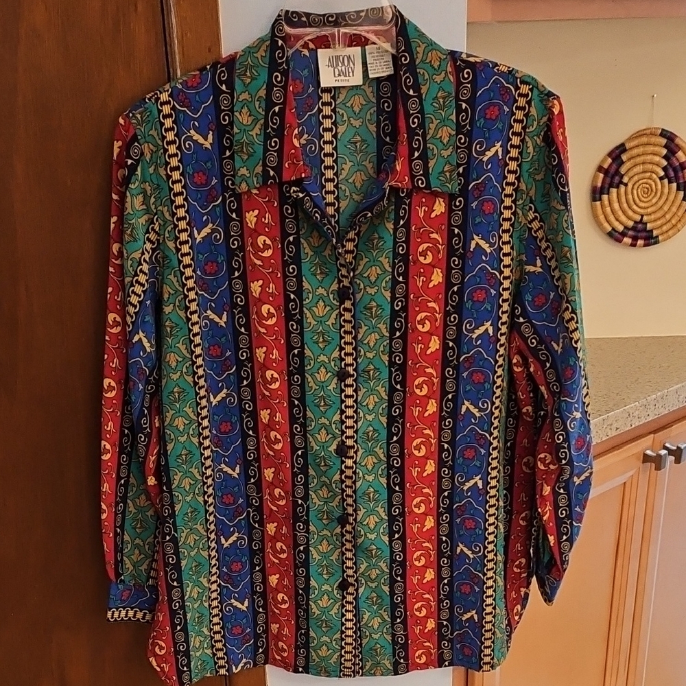 Vintage Allison Daley Button Down Blouse - Picture 2 of 10